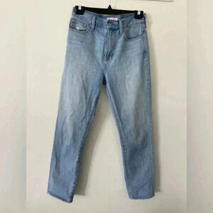 Madewell the perfect summer jean size 26 light wash high rise straight leg
